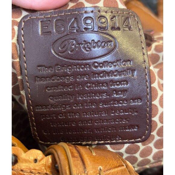 Brighton Brown Leather Hobo Bag With Heart Charm Accent - Picture 7 of 10